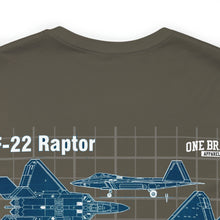 Load image into Gallery viewer, F-22 Raptor Aircraft Unisex Tee