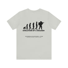 Load image into Gallery viewer, Evolution Of A Soldier Unisex Tee