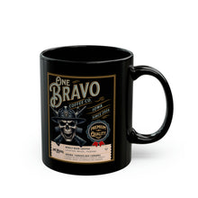 Load image into Gallery viewer, One Bravo Coffee Co. Ceramic Black Mug (11oz)