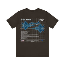 Load image into Gallery viewer, F-22 Raptor Aircraft Unisex Tee