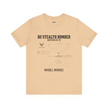 Load image into Gallery viewer, B2 Stealth Bomber Aircraft Unisex Tee