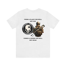 Load image into Gallery viewer, From A Place You Will Not See, Comes A Sound You Will Not Hear Unisex Tee