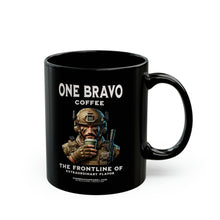 Load image into Gallery viewer, The Frontline Of Extraordinary Flavor Ceramic Black Mug (11oz)
