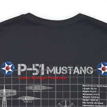 Load image into Gallery viewer, P-51 Mustang Aircraft Unisex Tee