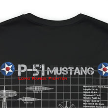 Load image into Gallery viewer, P-51 Mustang Aircraft Unisex Tee