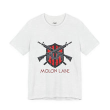 Load image into Gallery viewer, Molon Labe Rifle Shield Graphic Tee