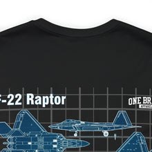 Load image into Gallery viewer, F-22 Raptor Aircraft Unisex Tee