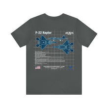 Load image into Gallery viewer, F-22 Raptor Aircraft Unisex Tee