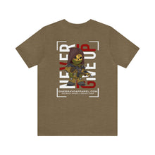 Load image into Gallery viewer, Never Give Up Unisex Tee