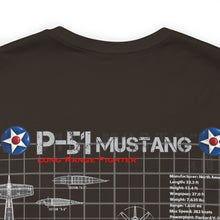 Load image into Gallery viewer, P-51 Mustang Aircraft Unisex Tee