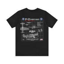 Load image into Gallery viewer, P-51 Mustang Aircraft Unisex Tee