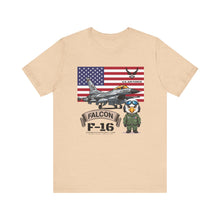 Load image into Gallery viewer, F-16 Falcon Aircraft Unisex Tee