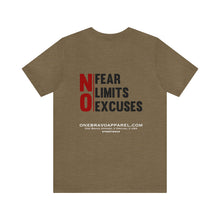 Load image into Gallery viewer, No Fear, No Limits, No Excuses Unisex Tee