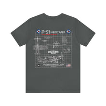 Load image into Gallery viewer, P-51 Mustang Aircraft Unisex Tee