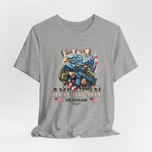 Load image into Gallery viewer, Proud To Be American Veteran Unisex Tee