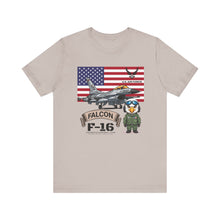 Load image into Gallery viewer, F-16 Falcon Aircraft Unisex Tee