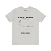 Load image into Gallery viewer, B2 Stealth Bomber Aircraft Unisex Tee
