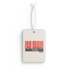 Load image into Gallery viewer, Stacked One Bravo Apparel Logo Air Freshener