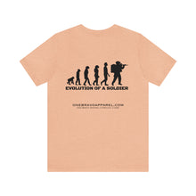Load image into Gallery viewer, Evolution Of A Soldier Unisex Tee