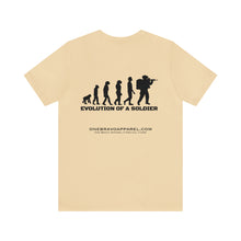 Load image into Gallery viewer, Evolution Of A Soldier Unisex Tee