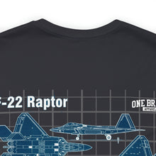 Load image into Gallery viewer, F-22 Raptor Aircraft Unisex Tee