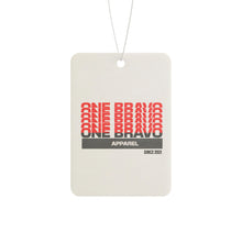 Load image into Gallery viewer, Stacked One Bravo Apparel Logo Air Freshener