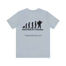 Load image into Gallery viewer, Evolution Of A Soldier Unisex Tee