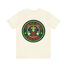 Load image into Gallery viewer, Guns And Coffee Unisex Tee