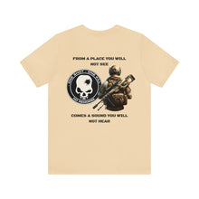 Load image into Gallery viewer, From A Place You Will Not See, Comes A Sound You Will Not Hear Unisex Tee