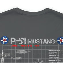Load image into Gallery viewer, P-51 Mustang Aircraft Unisex Tee