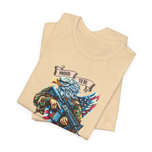 Load image into Gallery viewer, Proud To Be American Veteran Unisex Tee