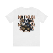 Load image into Gallery viewer, Old English Sheepdog Animal Warrior Unisex Jersey Short Sleeve Tee