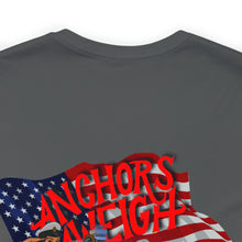 Load image into Gallery viewer, Anchors Aweigh Nose Art Unisex Tee