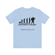 Load image into Gallery viewer, Evolution Of A Soldier Unisex Tee