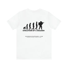 Load image into Gallery viewer, Evolution Of A Soldier Unisex Tee