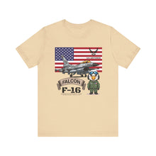 Load image into Gallery viewer, F-16 Falcon Aircraft Unisex Tee