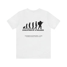 Load image into Gallery viewer, Evolution Of A Soldier Unisex Tee