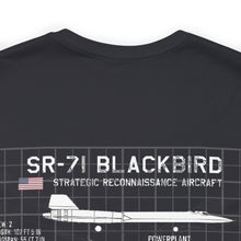 Load image into Gallery viewer, SR-71 Blackbird Aircraft Unisex Tee