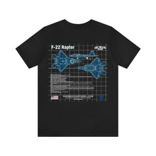 Load image into Gallery viewer, F-22 Raptor Aircraft Unisex Tee