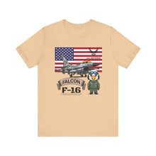 Load image into Gallery viewer, F-16 Falcon Aircraft Unisex Tee