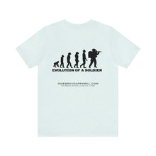 Load image into Gallery viewer, Evolution Of A Soldier Unisex Tee