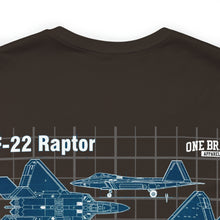 Load image into Gallery viewer, F-22 Raptor Aircraft Unisex Tee