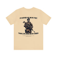 Load image into Gallery viewer, Die On My Feet Unisex Tee