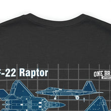 Load image into Gallery viewer, F-22 Raptor Aircraft Unisex Tee