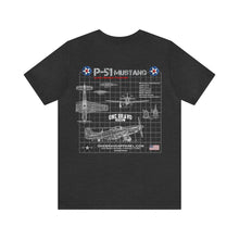 Load image into Gallery viewer, P-51 Mustang Aircraft Unisex Tee