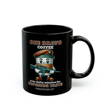 Load image into Gallery viewer, Your Daily Mission For Superior Taste Ceramic Black Mug (11oz)