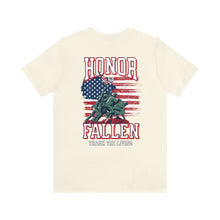 Load image into Gallery viewer, Honor The Fallen, Thank The Living Unisex Tee