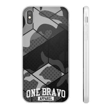Load image into Gallery viewer, One Bravo Black Camo Flexi Phone Case