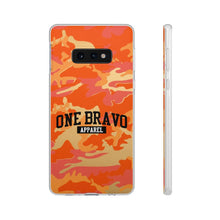 Load image into Gallery viewer, One Bravo Orange Camo Flexi Phone Case