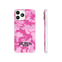 Load image into Gallery viewer, One Bravo Pink Camo Flexi Phone Case